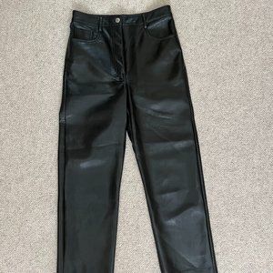 Aritzia Wilfred Melina Cropped Leather Pant NWOT
